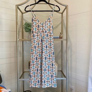 prAna Halter Dress NWT XL Cool Blues and Orange